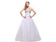 Efashion Women s Evening Dress Color White Size 8