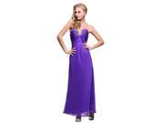 Efashion Women s Evening Dress Size 12 Color Purple