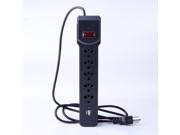Surge Protector with 2 USB Port 5 Outlet Power Socket Strip Lightningproof