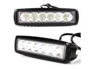 2pcs x 18W Spot Beam LED Work Light Bar Offroad Driving Lamp UTE SUV 12V 24V 4WD