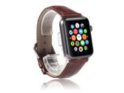 Genuine Leather Buckle Wrist Watch Strap Band Belt for Apple iWatch 42mm New