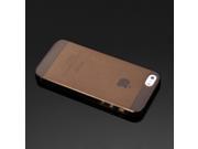 For iPhone 5 5S Ultra Thin 0.5mm Transparent Crystal Clear Hard TPU Case Cover black