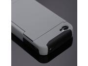 Credit Card Hard Shell Stand Combo Hybrid Case Cover For iPhone 4 4S