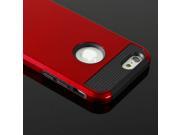 Red Hybrid Rugged Impact Rubber Gel Matte Hard Case Cover for iPhone 6 4.7 ship from US