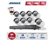 ANNKE 8CH 1080P POE Security Camera System with 8x 1080P Day Night Vision Cameras No HDD Compatible with Hikvison IP Camera 1 Manufacturer of Video Surveill