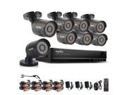 Sannce 8 Channel Full 960H HD DVR Security Camera Systems 8x 800 In Outdoor Day Night Bullet Cameras Hi Resolution HDMI VGA BNC Multi Output Infrared Super