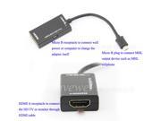 Micro USB MHL to HDMI adapter support android cellphone and HDTV