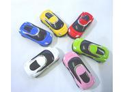 5 pcs basic and cheap eye catching car shaped mp3 player with TF card port mixed colors