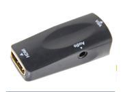 HDMI Female to VGA Female converter with 3.5mm audio jack for Projector TV Monitor