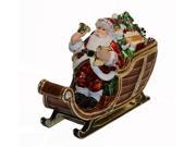 Santa Claus drives the sled to give presents Christmas Father Santa Claus jewelry trinket box ring box jewelry case gift box Christmas ornament gift