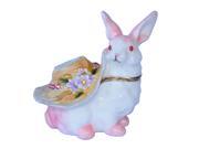 New arrival Easter Rabbit jewelry trinket box metal gift box unique vintage craft ring jewelry organizer souvenir boutique home decor