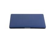 PU Leather Coating Matte Hard Plastic Case for 13 MacBook Pro with Retina Display Navy Blue