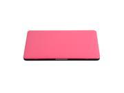 PU Leather Coating Matte Hard Plastic Case for 13 MacBook Pro with Retina Display Rose Red