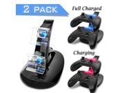 Xbox One Charging Dock[2 Pack] iClover Dual Xbox One Controller USB Charger LED Light Charging System with USB Cable