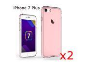 [2 packs]iPhone 7 Plus Crystal Case iClover Shock Absorption TPU Bumper Cushion Clear Protective Cases for Apple iPhone 7 Plus 5.5?