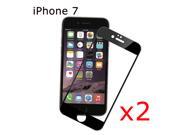 [2 packs] iPhone 7 Screen Protector iClover Full Cover HD Curved Anti fingerprint Screen Protector for iPhone 7 4.7? Black