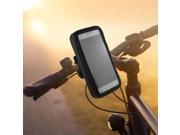 ABS PU Leather Waterproof Motorcycle Bike Bicycle Handlebar Mount Holder Case For Cellphones