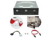 LITE ON iHAS124 04 24X M Disc CD DVD Internal Burner Writer Drive FREE 1pk Mdisc DVD Nero Software Disc Cables Mounting Screws