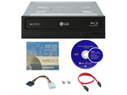 LG WH14NS40 14X M Disc Blu ray BDXL CD DVD Internal Burner Writer Drive FREE 3pk Mdisc BD Cyberlink Software Disc Cables Mounting Screws