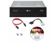LG UH12NS40 12X M Disc Blu ray Reader ONLY CD DVD Internal burner Writer Drive Nero Software Disc Cables Mounting Screws