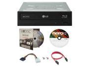 LG UH12NS40 12X M Disc Blu ray Reader ONLY CD DVD Internal burner Writer Drive FREE 1pk Mdisc DVD Nero Software Disc Cables Mounting Screws