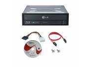 LG 14x WH14NS40 Internal Blu ray Writer Bundle with Nero Essentials Burning Software and Cable Accessories Supports CD DVD BD BDXL MDISC