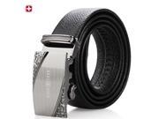 SWISSGEAR fashion business classic full grain leather automatic buckle leather belt for men BA4032
