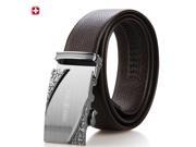 SWISSGEAR fashion business classic full grain leather automatic buckle leather belt for men BA4032