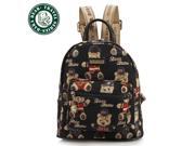 DAKA BEAR® Womens Backpack Casual Canvas Backpack Middle School Bag Travel Bag Large Capacity Backpack Back to School Bag