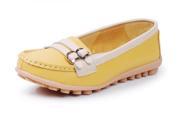 AICCO womens 1207 Moccasins Loafer Flats Leather with Soft Rubber Sole Comfortable Flats