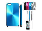 For Apple iPhone 5 5G 5S CD Shiny Impact Hard Case W Screen Protector Stylus Pen