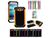 Combo Of Hybrid Hard Case Cover Stylus Pen Film Protector Samsung Galaxy S3 SIII i9300