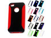 For Apple iPhone 4 4S Full Grip Hybrid Duo layer Armor Hard Case Phone Cover