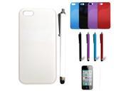New Apple iPhone 5 5G 5S Fitted Silicone Skin Case Stylus Pen Screen Protector