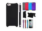 New Hybrid Wallet Kickstand Cash Case Stylus Pen Screen Protector For iPhone 5 5G 5S