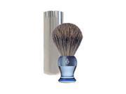 Eshave Travel Shave Brush Fine Badger With Canister blue