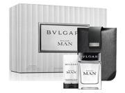 Bvlgari Man Coffret Eau De Toilette Spray 100ml 3.4oz After Shave Balm 100ml 3.4oz Bag 2pcs 1bag