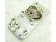 crown diamond flower Bling Diamond Crystal Case Cover for iPhone 5 5G I5XD089BP