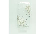 white rose flower Diamond Crystal Case Cover for Samsung Galaxy S4 i9500 D185BP