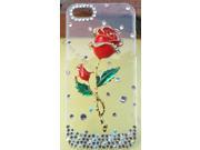 Handmade Red Rose Bling Diamond Crystal Case Cover for iPhone 5 5G XD009BP