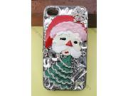 christmas man tree Bling Diamond Crystal Case Cover for iPhone 4 4G 4S Xmas B019