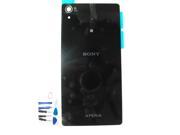 black Back Door Battery Glass Cover Case For Sony Xperia Z2 L50W D6502 D6503