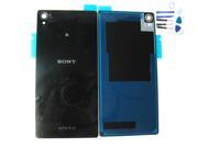 black Back Door Battery Glass Cover Case For Sony Xperia Z3 D6653 D6643 D6603