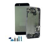 grey Complete Housing Back Battery Door Cover Mid Frame Assembly for iPhone 5S