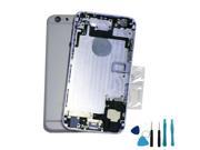 grey Complete Housing Back Battery Door Cover Mid Frame Assembly for iPhone 6 G