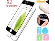 2pcs 3D Curve Full Cover Fiber Tempered Glass Screen Protector for iPhone 6 6S