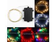 SuperNight® Timming Super Bright Indoor and Outdoor String Lights Battery Operated 3M 30leds LED Long Silver String Wire Light with Timer Box Green