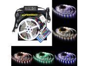 SuperNight® RGBW RGB Cool White LED Strip Lighting Kit 16.4ft 5M 5050 300leds Non waterproof Color Changing RGBW LED Flexible Lights 40Key RGBW Remote Control