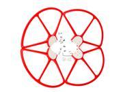 SuperNight® Red Color 4pcs Plastic Prop Guards Propellers Protectors Blades Frame For DJI Phantom 1 2 3 RC Quadcopter Spare Part Replacement