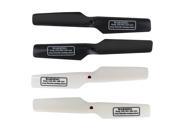 SuperNight® 2*White 2*Black Color 4 PCS Main Blades Propellers For UDI U817 U817C U817A U818A RC Quadcopter Replacement Necessary Parts